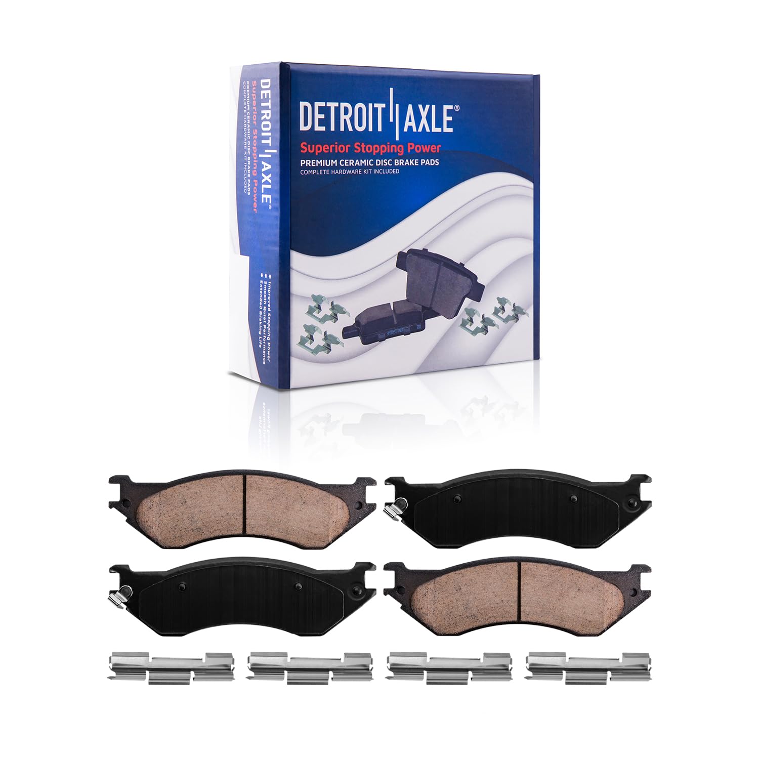 Detroit Axle - 4WD Front Rear Drilled Rotors Brake Pads for Ram 1500 2500 3500 — image 6