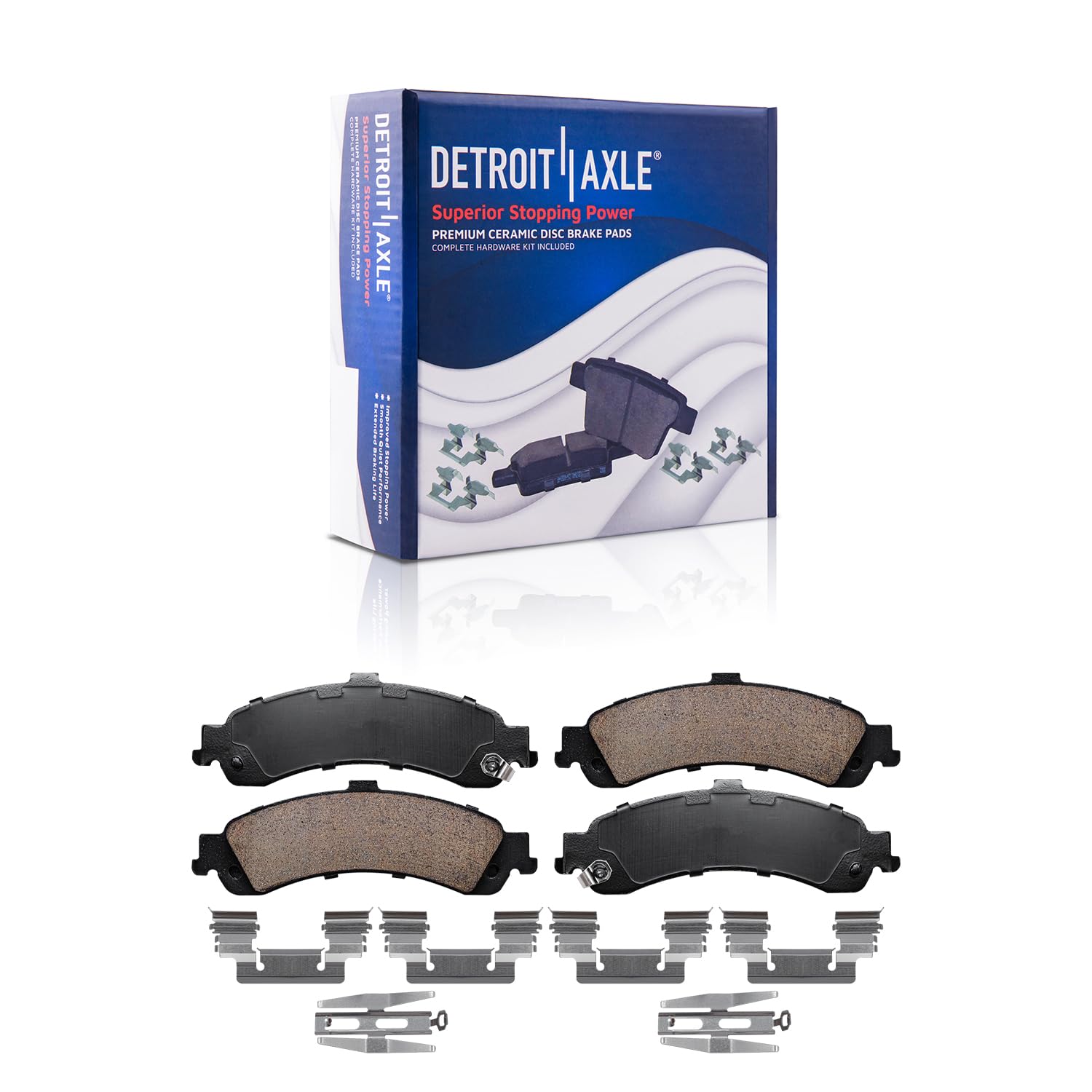 Detroit Axle - Front Rear Brake Rotors Pads for Sierra Silverado Suburban Yukon — image 7