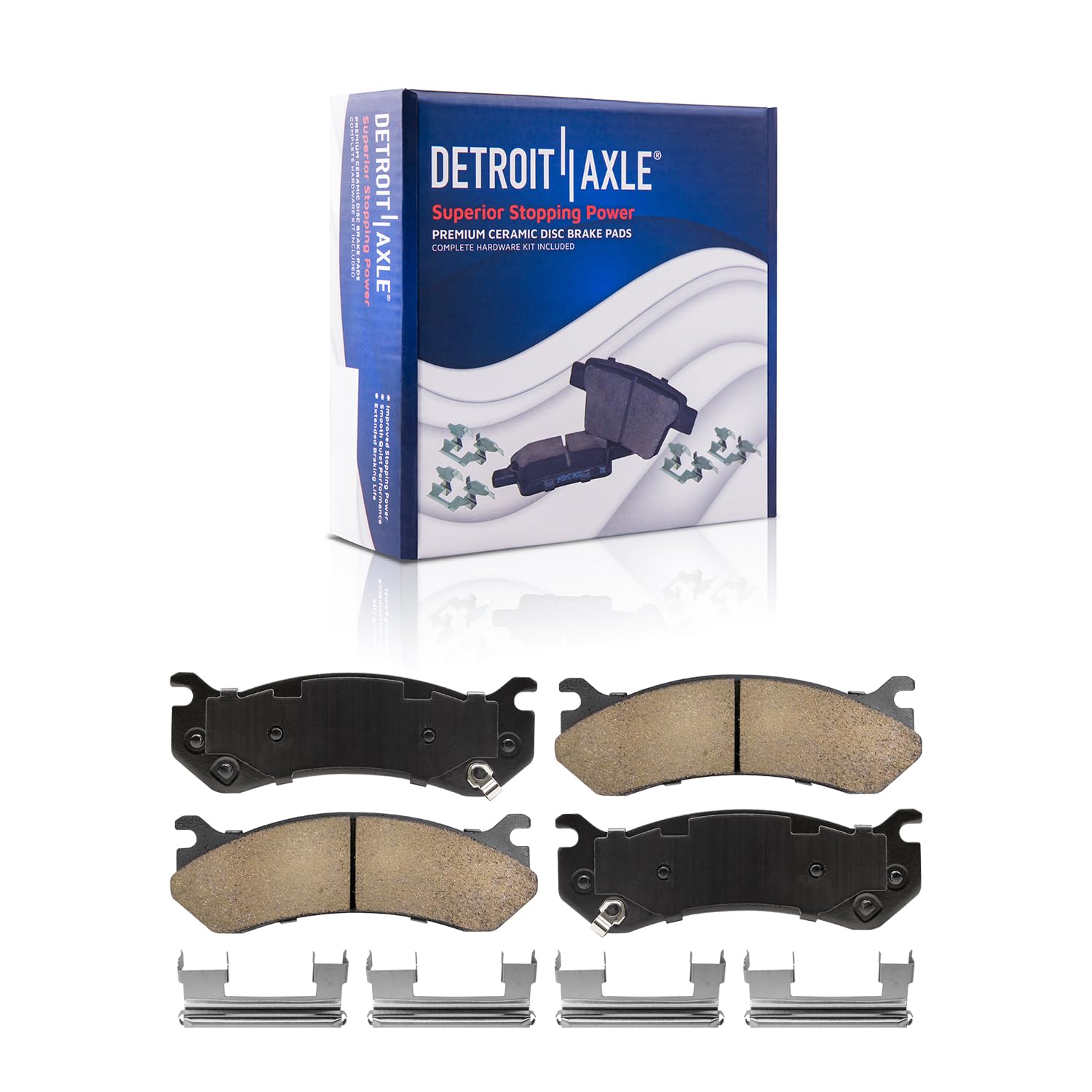 Detroit Axle - Front Rear Brake Rotors Pads for 2003-2005 Chevy Astro GMC Safari — image 5