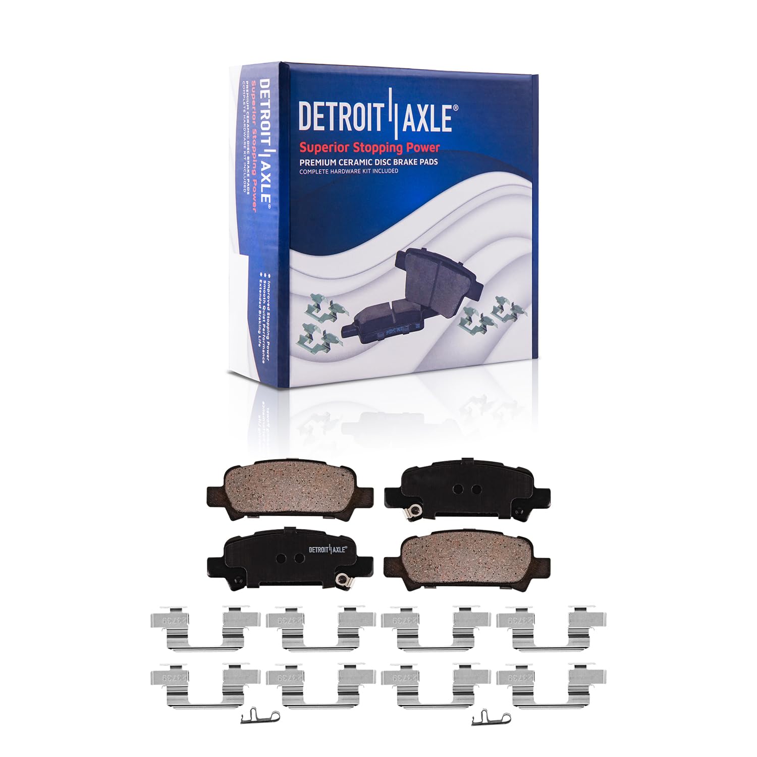 Detroit Axle - Front Rear Disc Rotors Brake Pads for Subaru Outback Legacy Baja — image 7