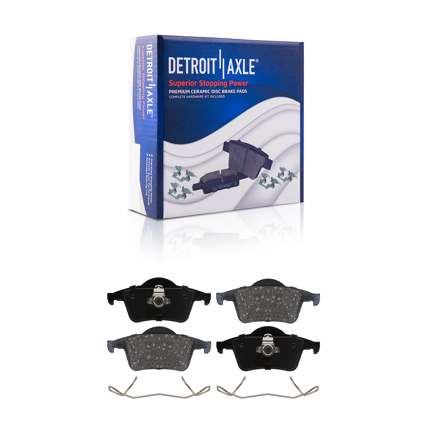 Detroit Axle - Front  Rear Drilled Rotors Brake Pads for Volvo S60 S80 V70 XC70 — image 7