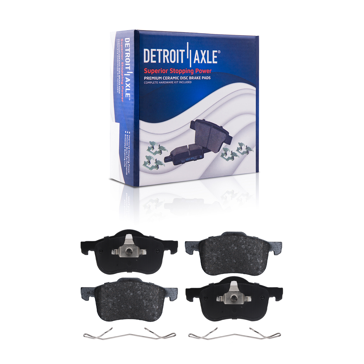 Detroit Axle - Front  Rear Drilled Rotors Brake Pads for Volvo S60 S80 V70 XC70 — image 6
