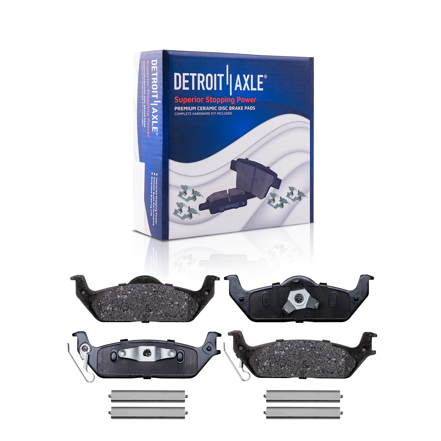 Detroit Axle - 4x4 Front Rear Drilled Rotors Brake Pads for Ford F-150 Mark LT — image 6