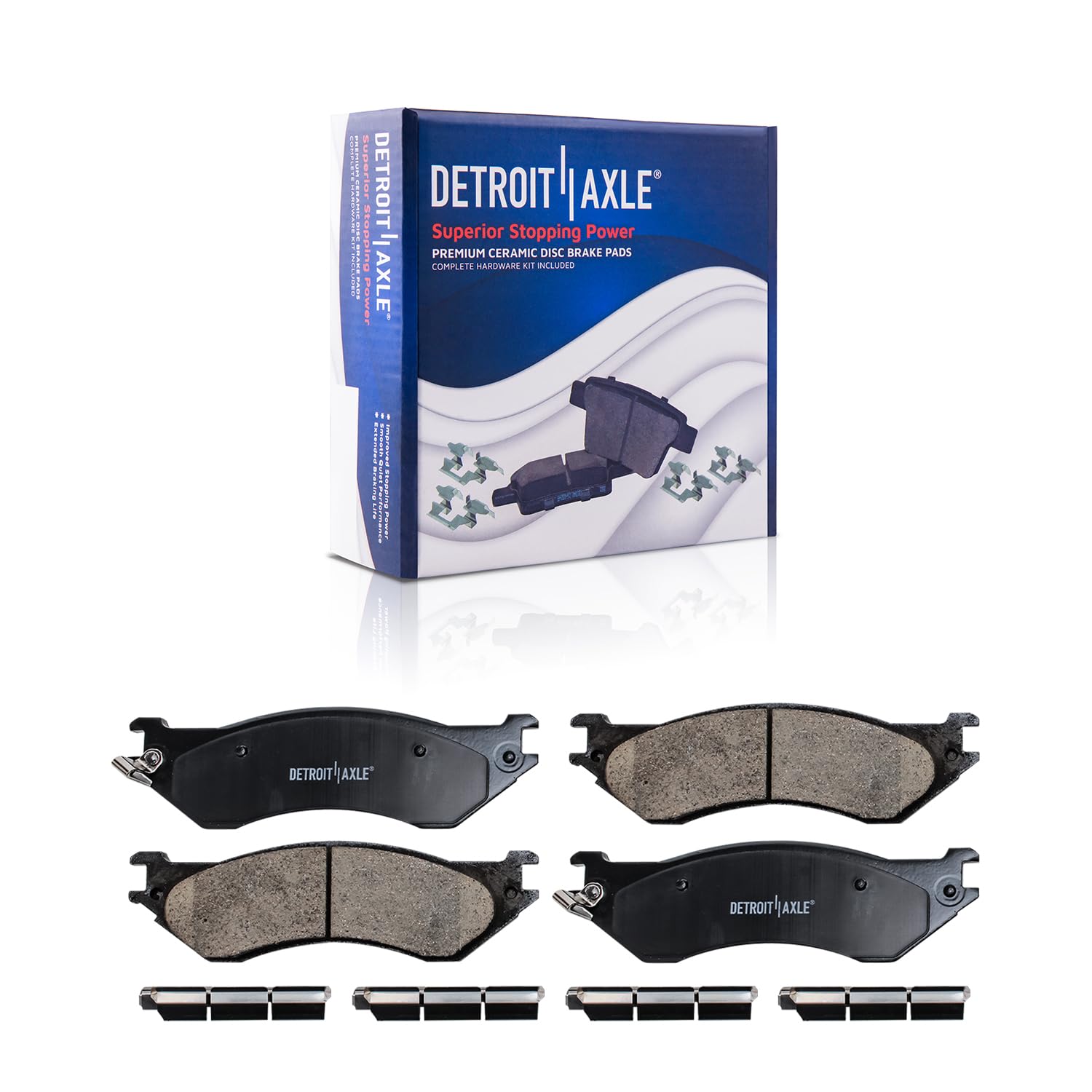 Detroit Axle - Front  Rear Drilled Rotors Brake Pads for Expedition Navigator — image 6