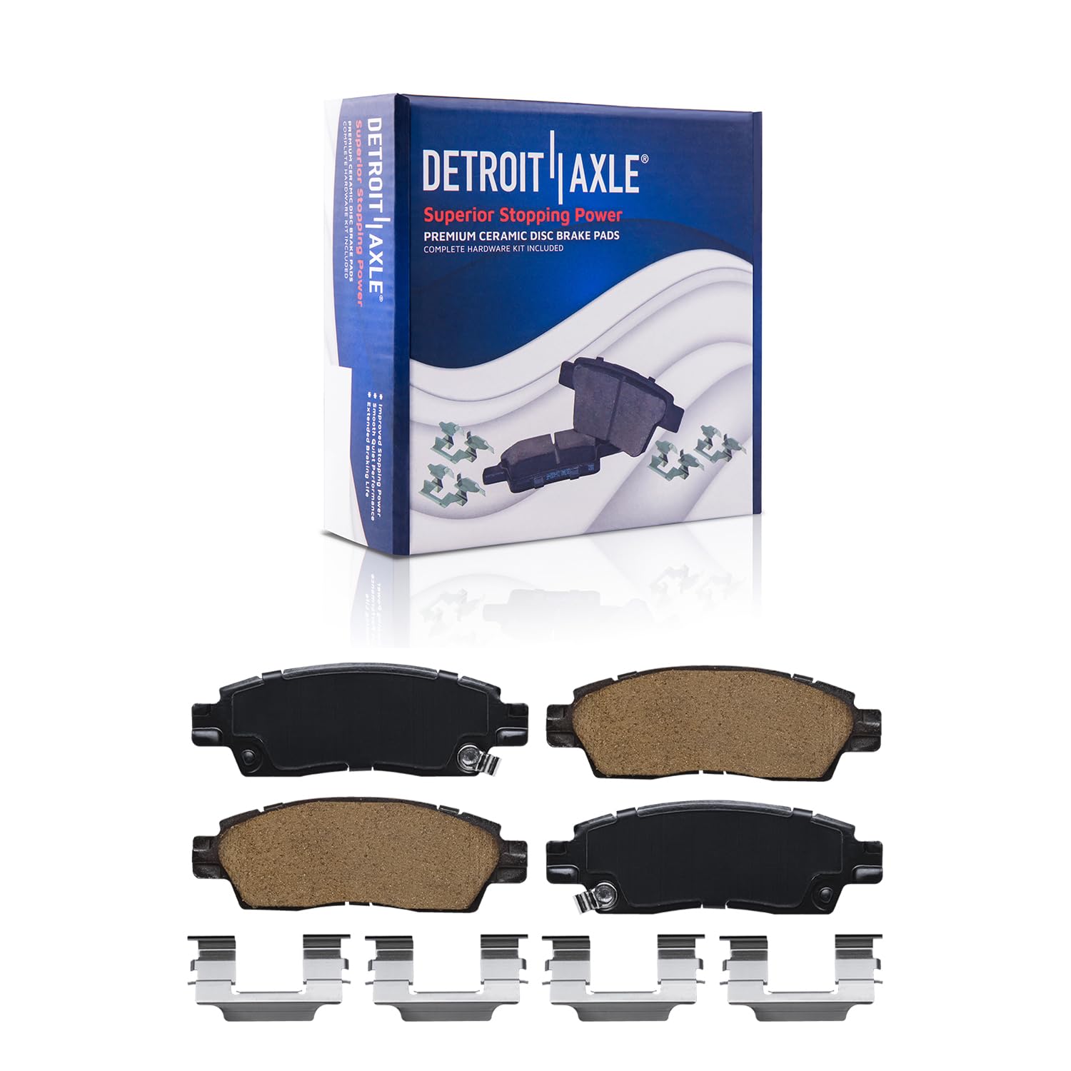 Detroit Axle - Front  Rear Rotors Brake Pads for Trailblazer SSR Envoy Rainier — image 6