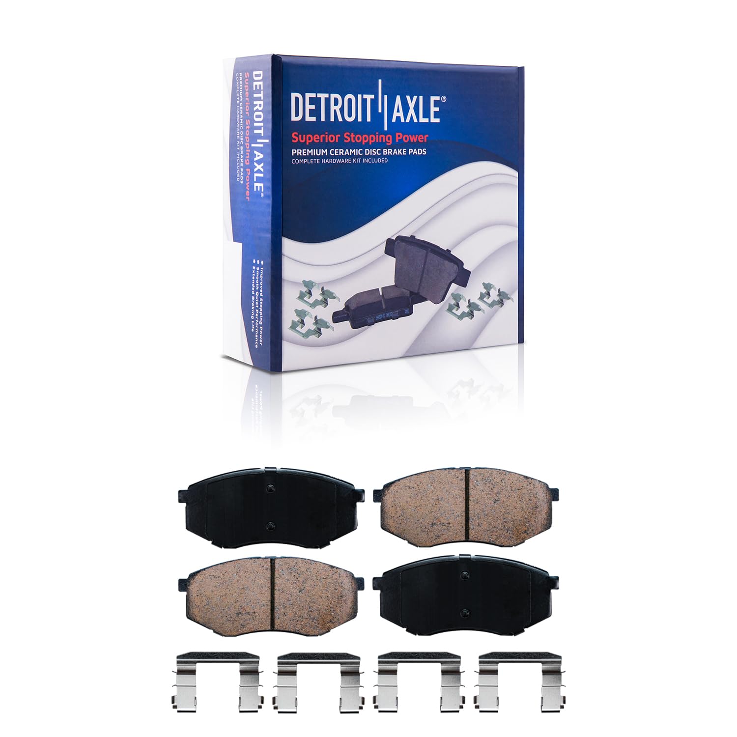Detroit Axle - Front Rear Drilled Rotors Brake Pads for Traverse Enclave Acadia — image 7