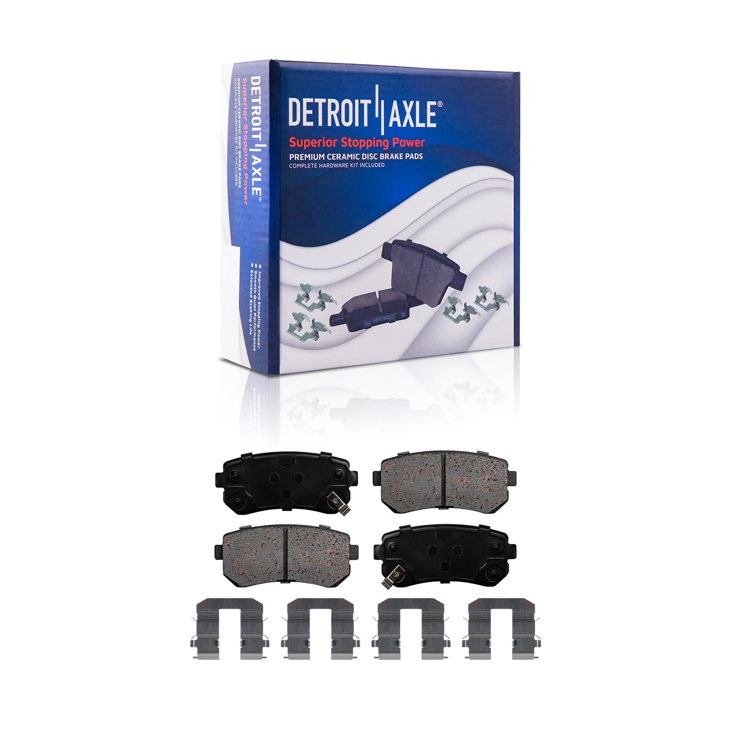 Detroit Axle - Front  Rear Rotors Brake Pads for Trailblazer SSR Envoy Rainier — image 5