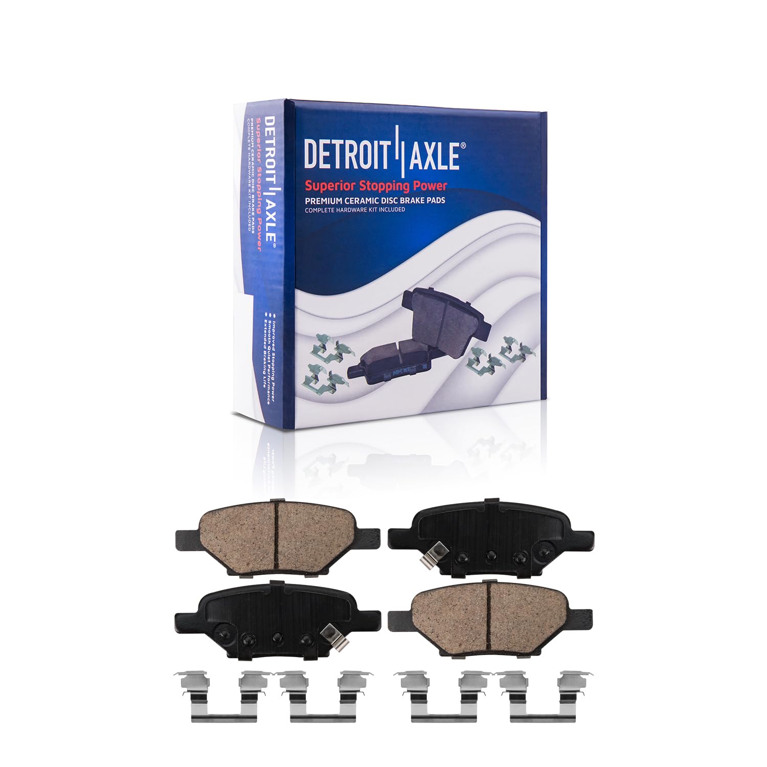 Detroit Axle - Front Rear Drilled Rotors Brake Pads for Malibu Cobalt G6 G5 Aura — image 7