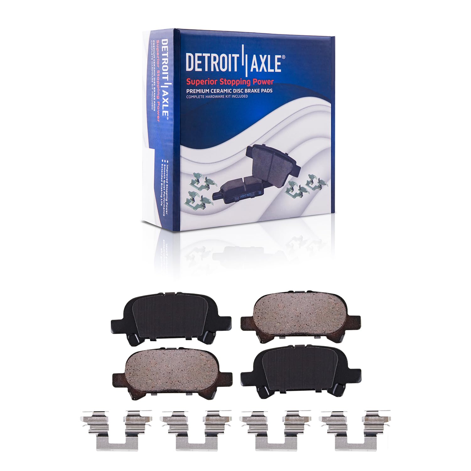 Detroit Axle - Front Rear Disc Rotors Brake Pad for 2000 2001-2004 Toyota Avalon — image 7