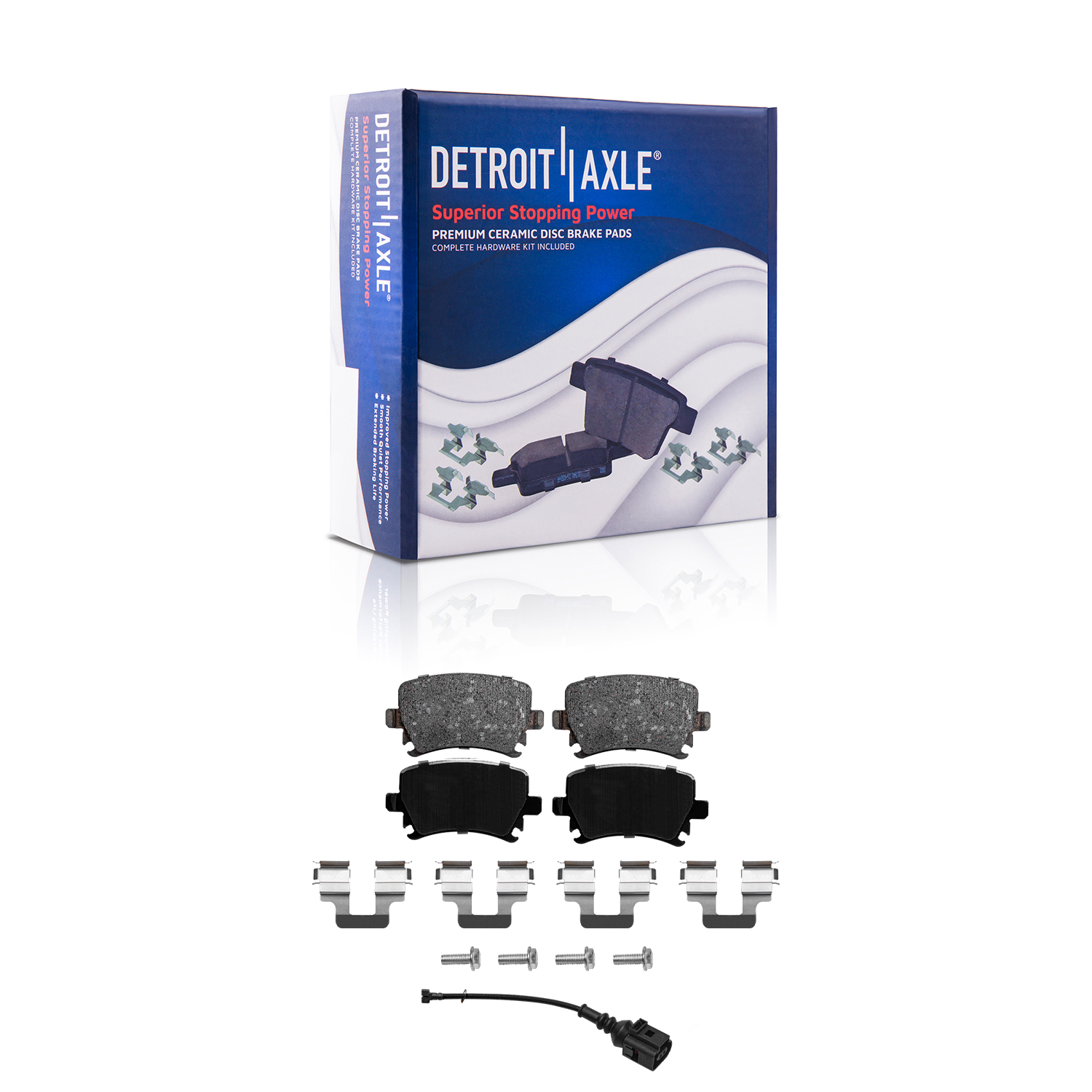 Detroit Axle - Front Rear Disc Rotors Brake Pads for VW Jetta Passat GTI Audi A3 — image 7