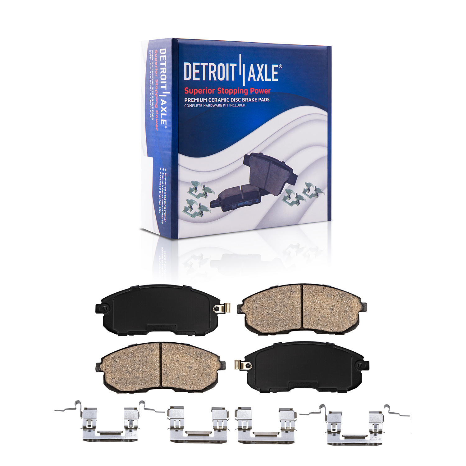 Detroit Axle - Front Rear Disc Rotors Brake Pads for 2002-2006 Nissan Altima — image 6