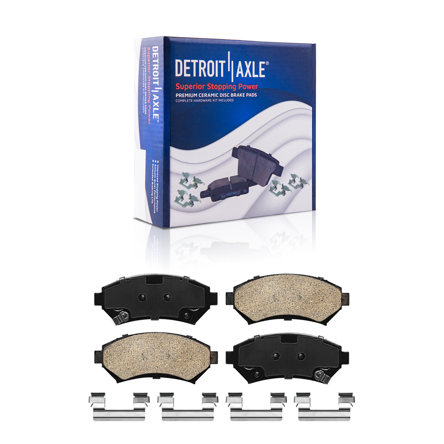 Detroit Axle - Front Rear Disc Rotors Brake Pads for Impala Monte Carlo Intrigue — image 6