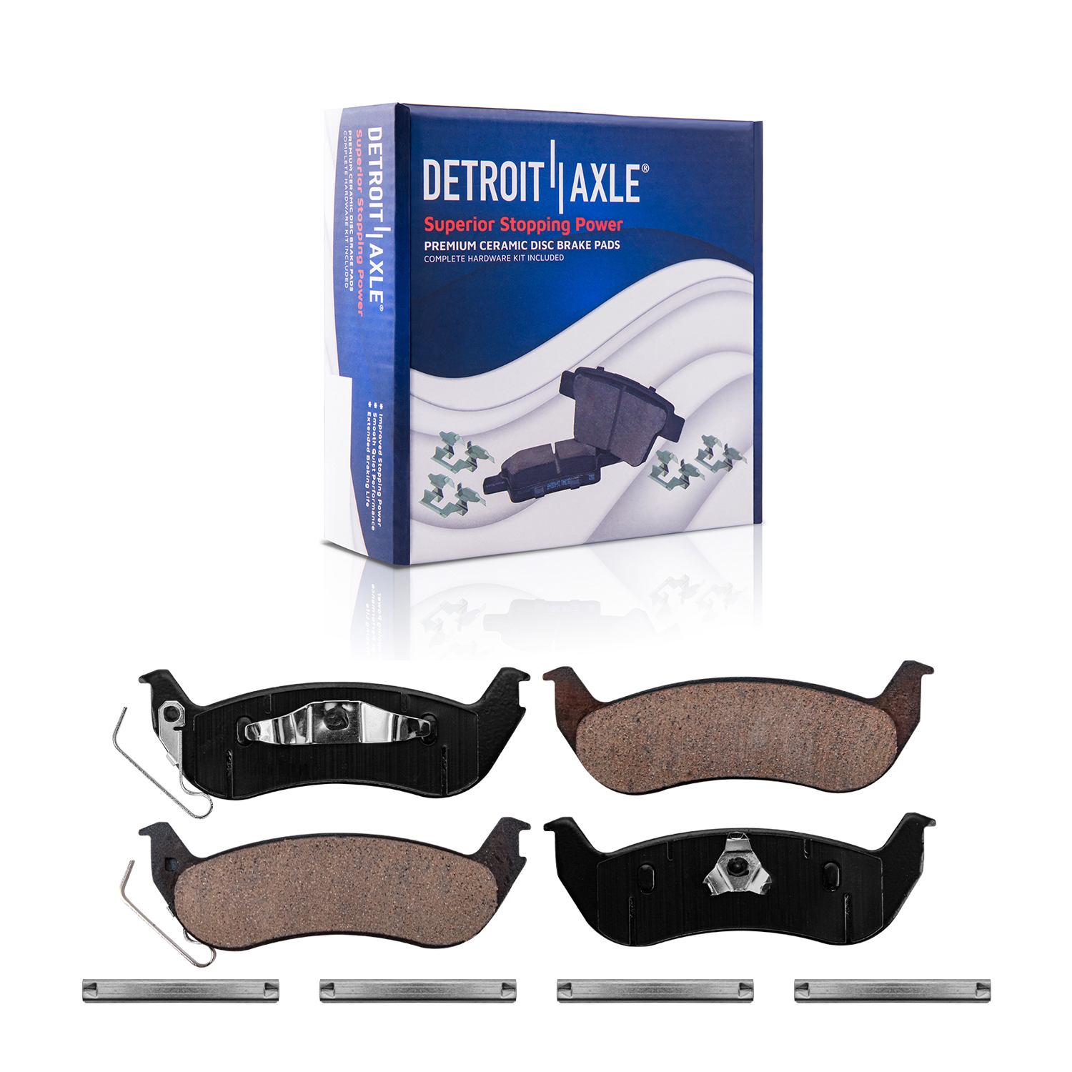 Detroit Axle - Front Rear Disc Rotors and Ceramic Brake Pads for Grand Marquis — image 7