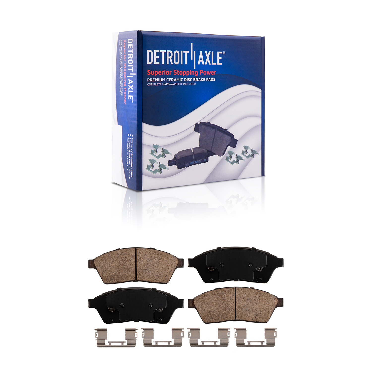 Detroit Axle - Front  Rear Drilled Rotors Brake Pads for Cadillac SRX Saab 9-4X — image 5