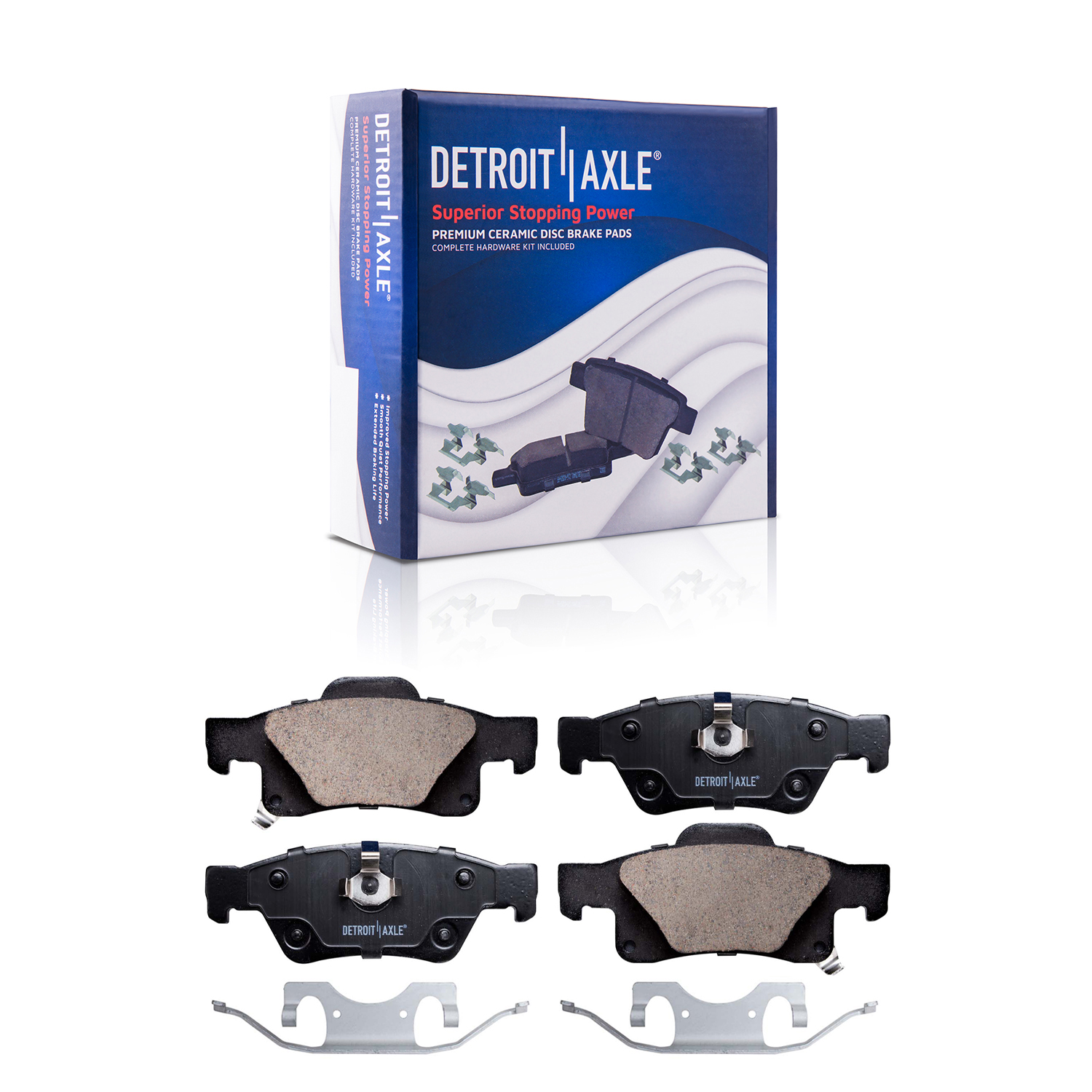 Detroit Axle - Front Rear Drilled Rotors Brake Pads for Grand Cherokee Durango — image 7