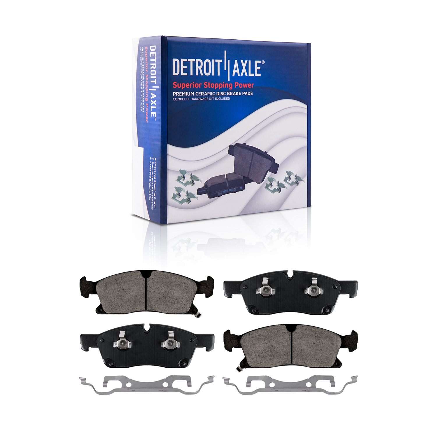 Detroit Axle - Front  Rear Rotors Brake Pads for Dodge Durango Grand Cherokee — image 6