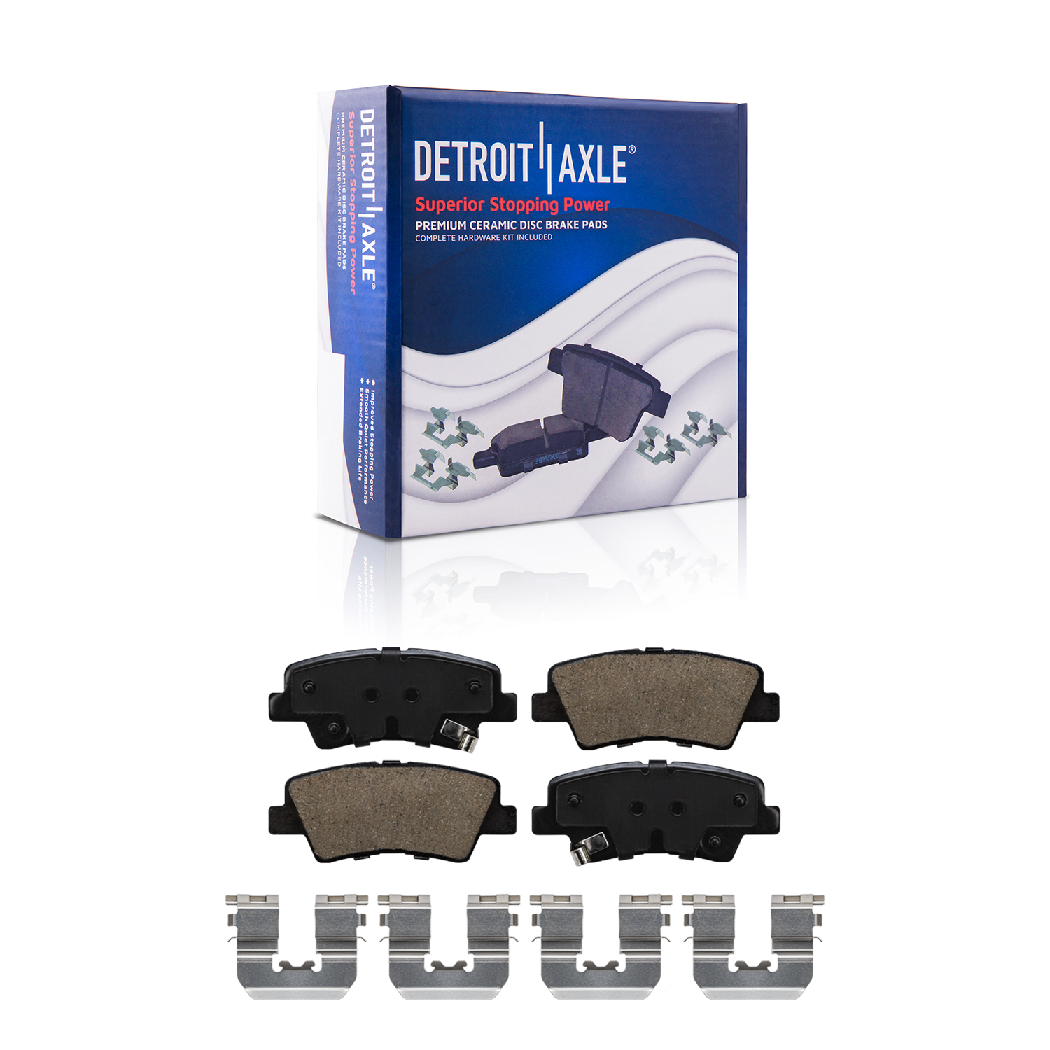 Detroit Axle - Front Rear Rotors Brake Pads for 2011-2015 Hyundai Sonata Optima — image 9