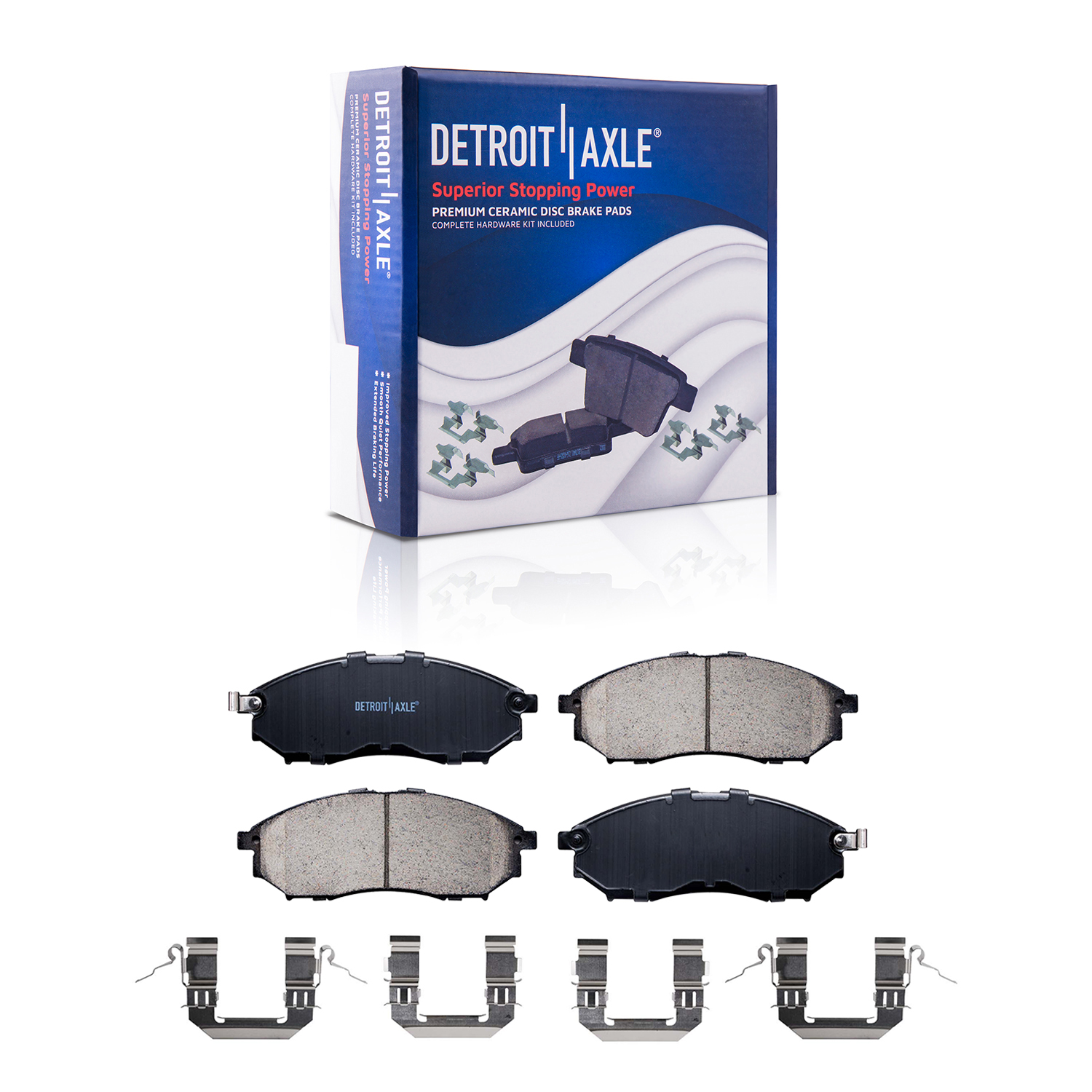 Detroit Axle - Front Rear Drilled Rotors Brake Pads for 370Z EX35 M45 Q40 350Z — image 5