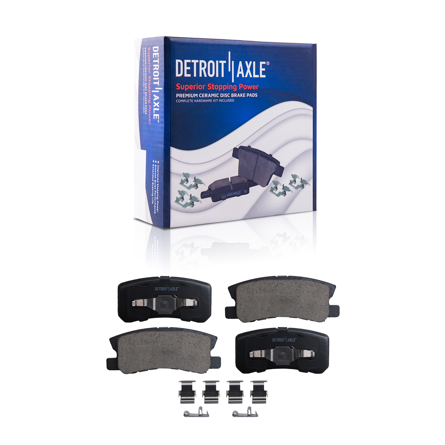 Detroit Axle - Front  Rear Drilled Rotors Brake Pads for 200 Avenger Compass — image 7