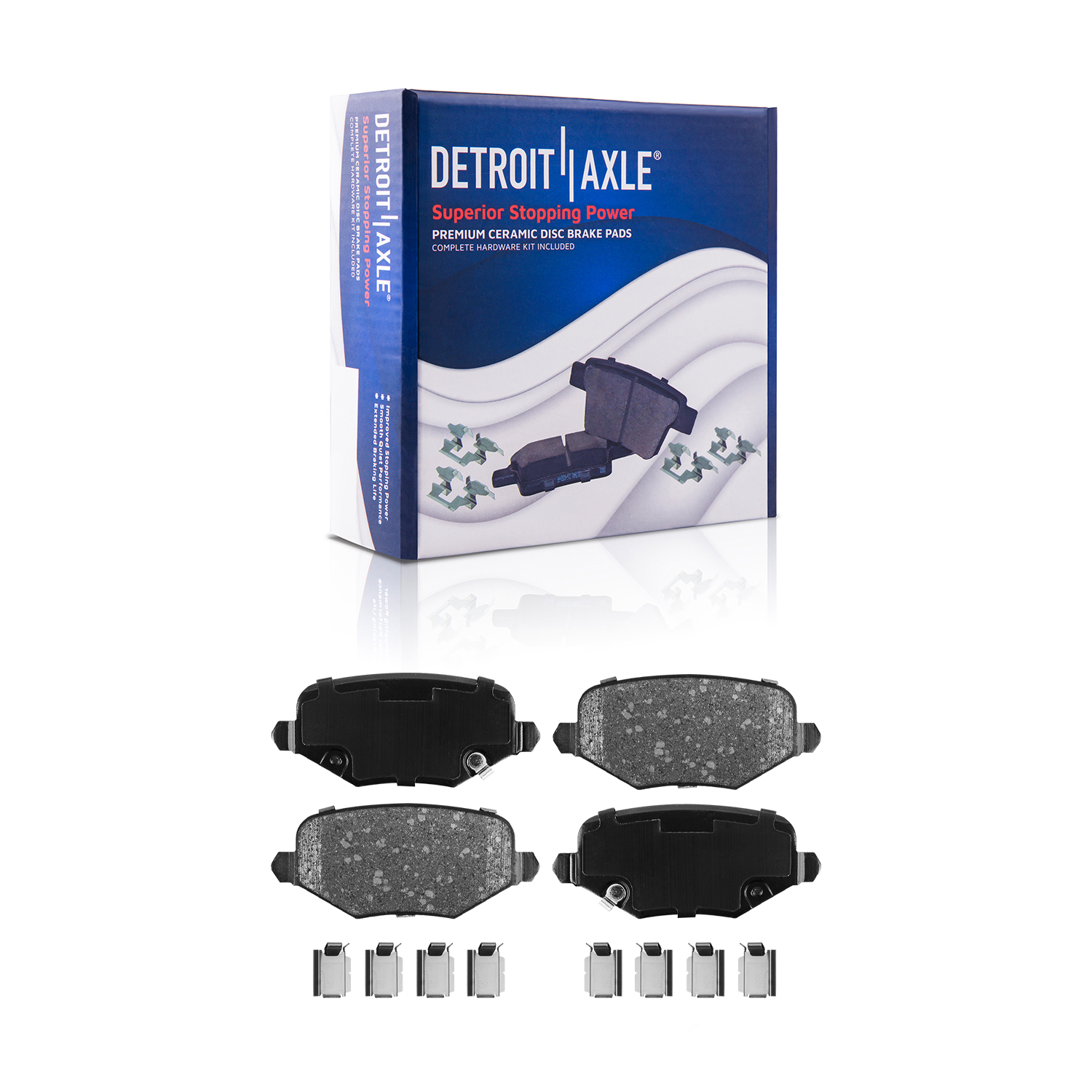 Detroit Axle - Front Rear Drilled Rotors Brake Pads for Chrysler Town  Country — image 7