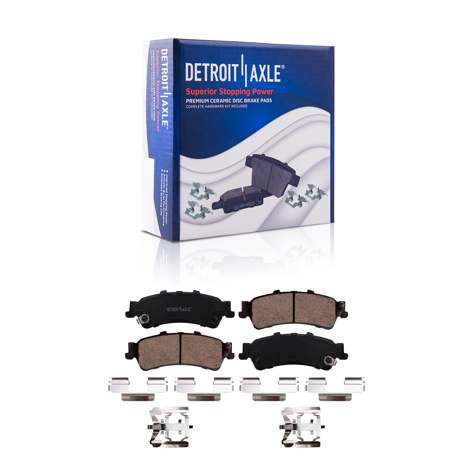 Detroit Axle - Front Rear Brake Rotors Pads for 2003-2005 Chevy Astro GMC Safari — image 6