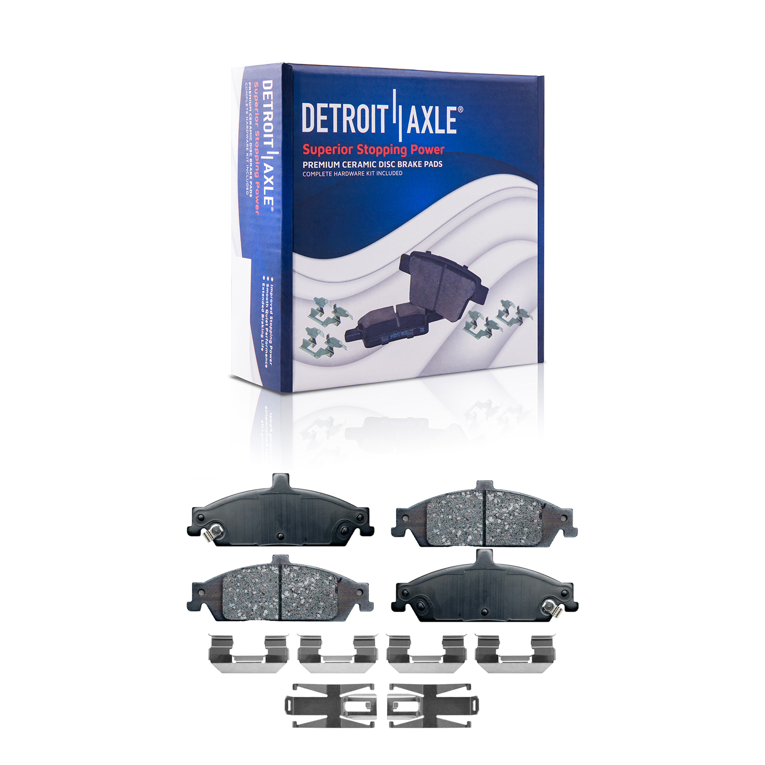 Detroit Axle - Front  Rear Rotors Brake Pads for Olds Alero Pontiac Grand Am — image 6