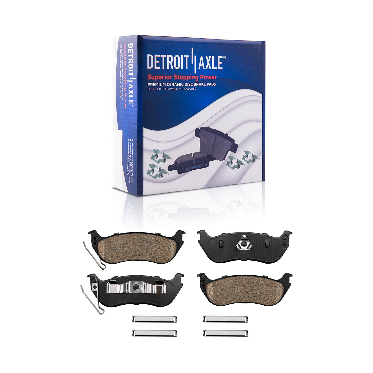 Detroit Axle - Front Rear Rotors Brake Pads for Explorer Sport Trac Mountaineer — image 7