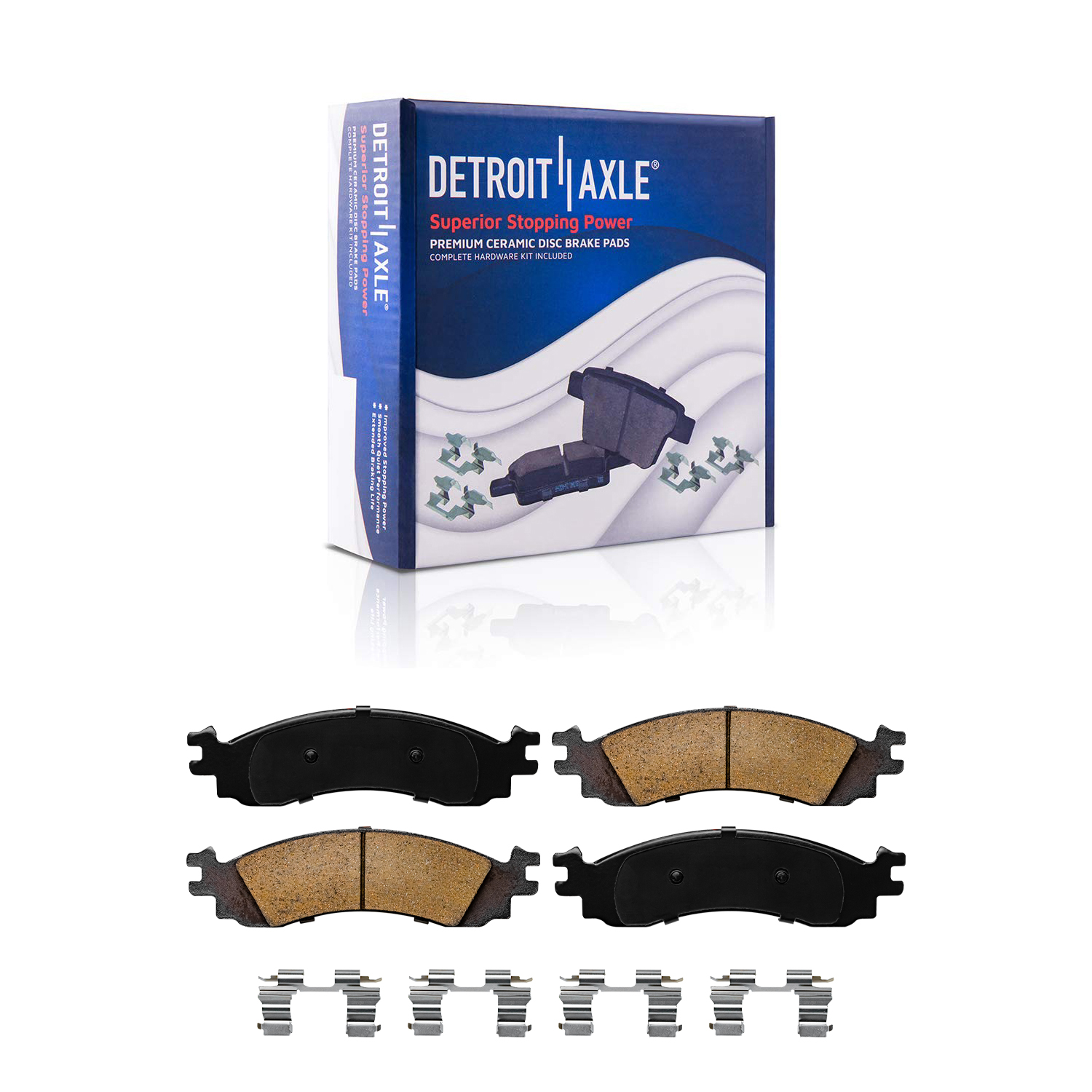 Detroit Axle - Front Rear Rotors Brake Pads for Explorer Sport Trac Mountaineer — image 6