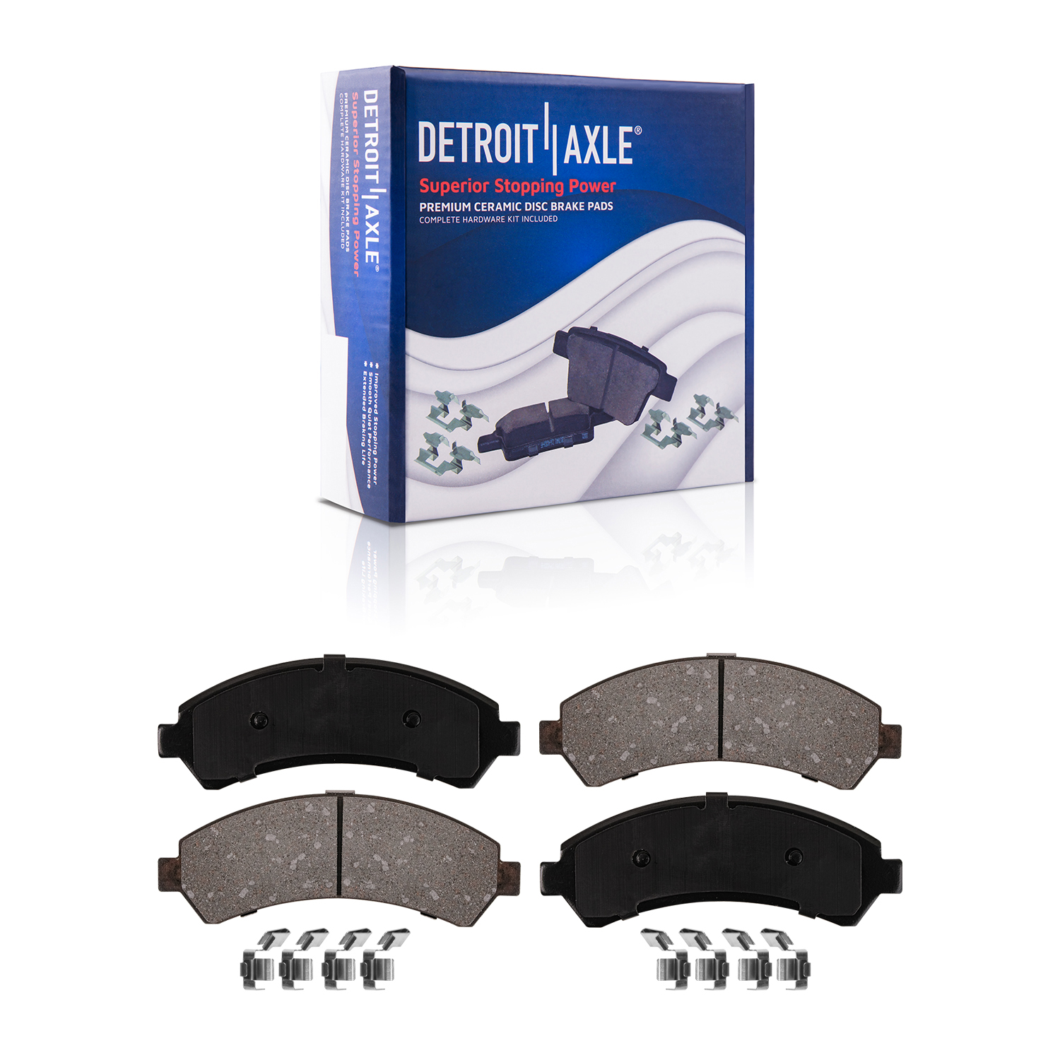 Detroit Axle - Front  Rear Rotors Brake Pads for Chevy Blazer S10 Jimmy Bravada — image 5