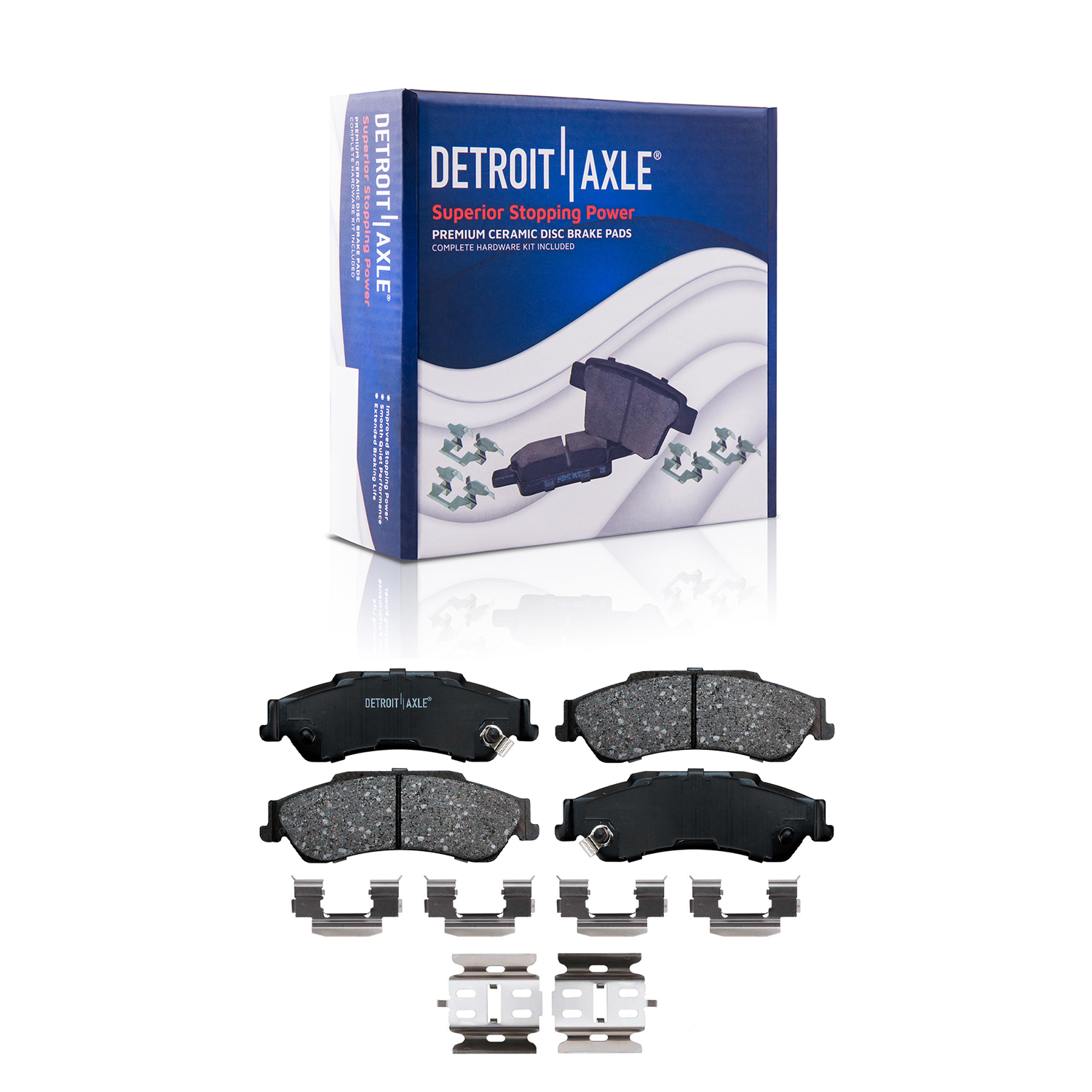 Detroit Axle - Front  Rear Rotors Brake Pads for Chevy Blazer S10 Jimmy Bravada — image 6