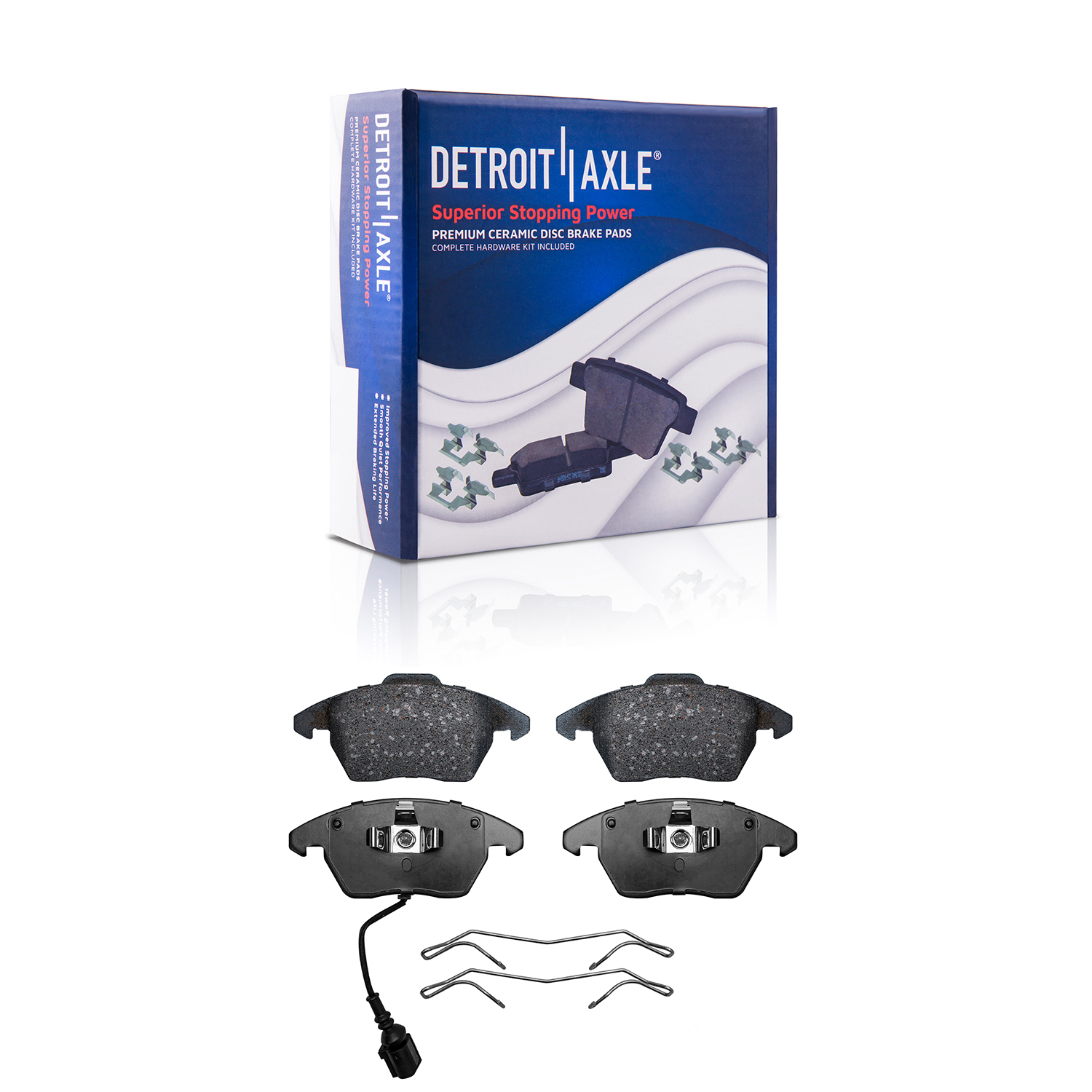 Detroit Axle - Front Rear Disc Rotors Brake Pads for VW Jetta Passat GTI Audi A3 — image 6