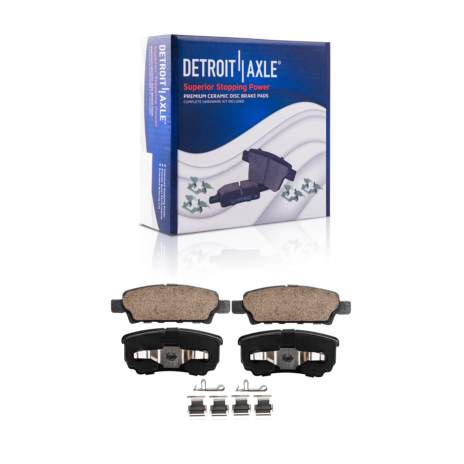 Detroit Axle - Front Rear Disc Rotors Brake Pad for Jeep Patriot Compass Caliber — image 7