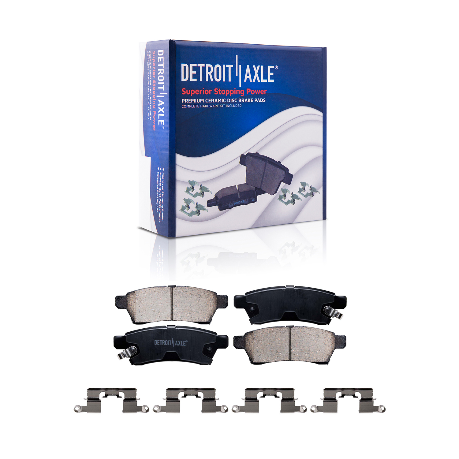 Detroit Axle - Front  Rear Rotors Brake Pads for Nissan Frontier Xterra Equator — image 7