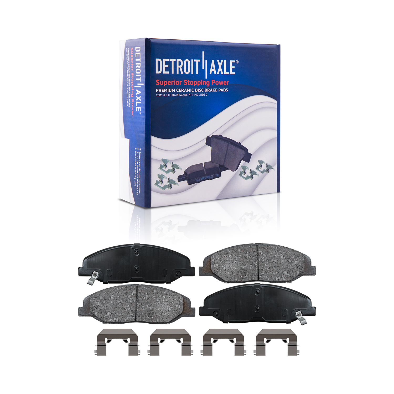 Detroit Axle - Front Rear Rotors Ceramic Brake Pads for 2008-2014 Cadillac CTS — image 5