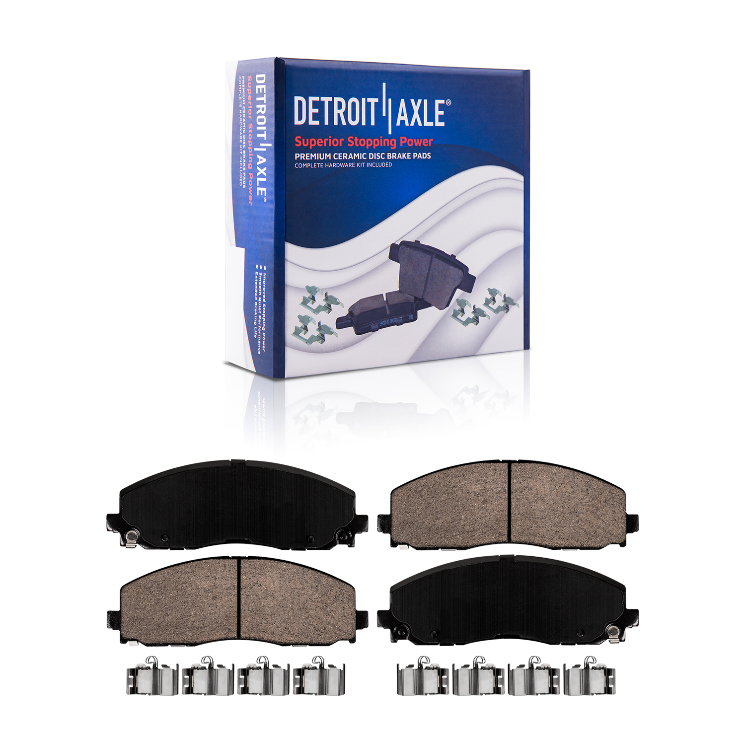 Detroit Axle - Front  Rear Drilled Rotors Brake Pads for Chrysler Pacifica — image 6