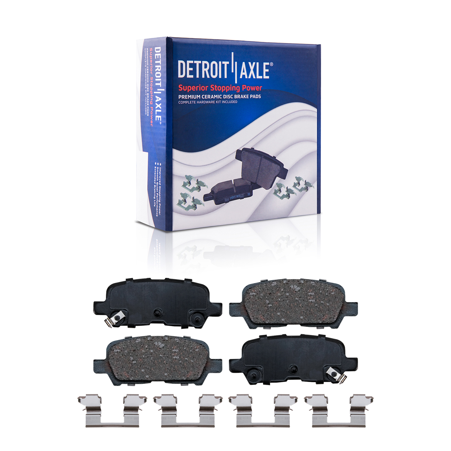 Detroit Axle - Front Rear Rotors Brake Pads for Buick Allure Lacrosse Grand Prix — image 7