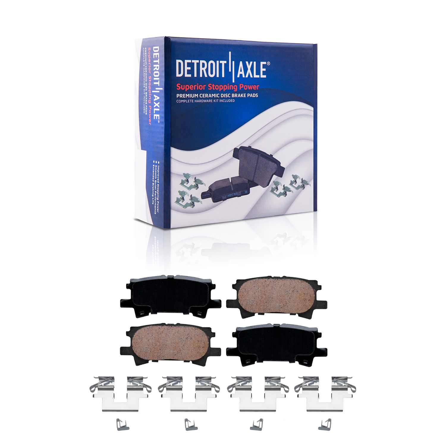 Detroit Axle - Front Rear Rotors Brake Pads for Lexus RX330 RX350 Highlander — image 7