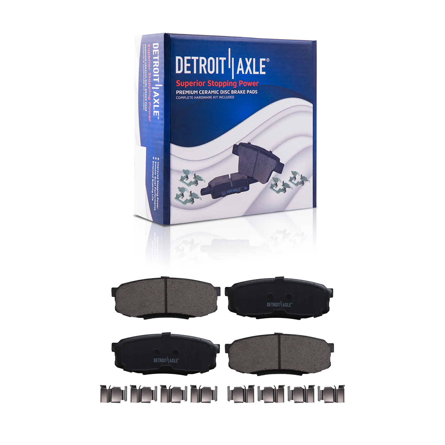 Detroit Axle - Front Rear Rotors Brake Pads for Toyota Tundra Sequoia LX570 — image 6