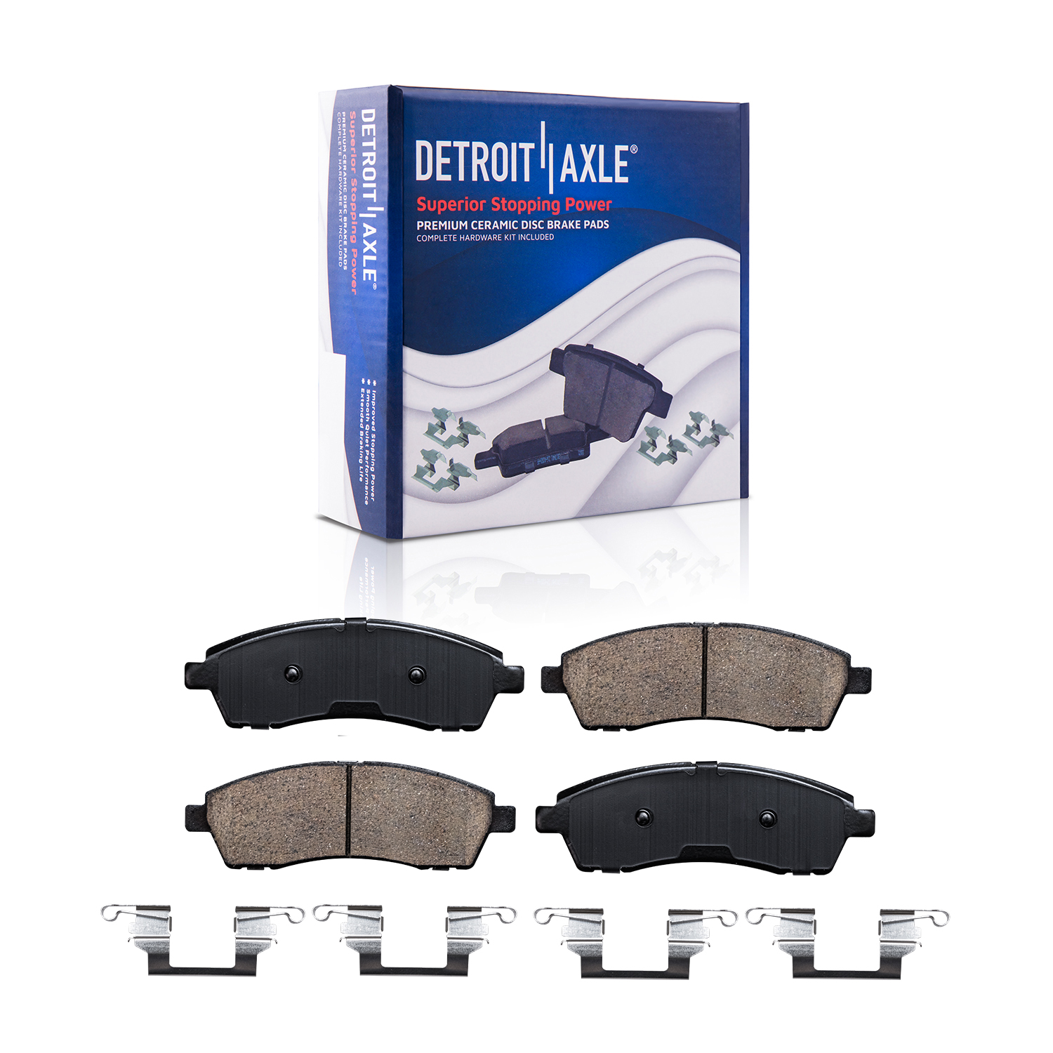 Detroit Axle - 4WD Front Rear Drilled Rotors Brake Pads for Ford F-250 F-350 SD — image 6
