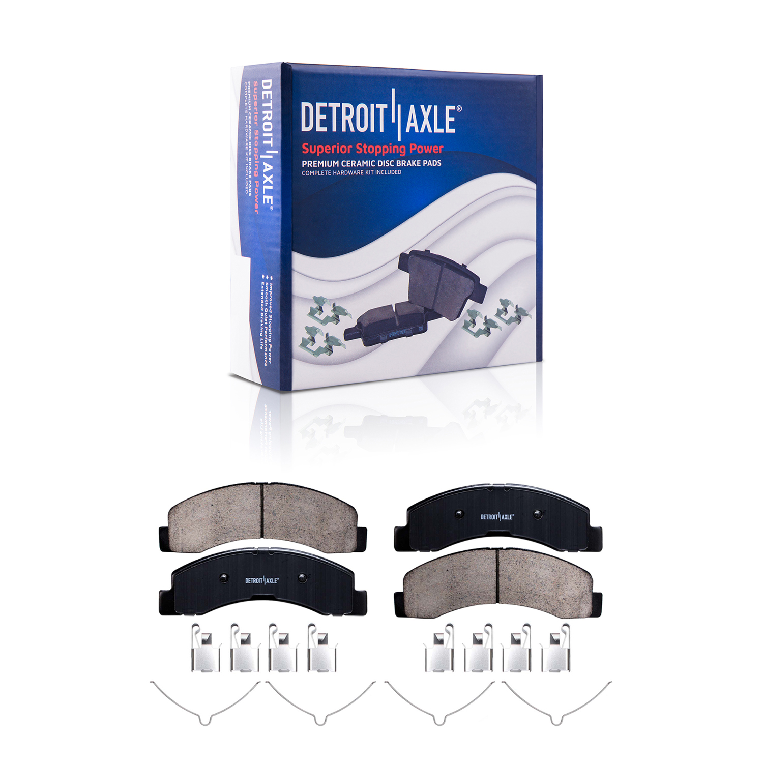 Detroit Axle - 4WD Front Rear Drilled Rotors Brake Pads for Ford F-250 F-350 SD — image 5