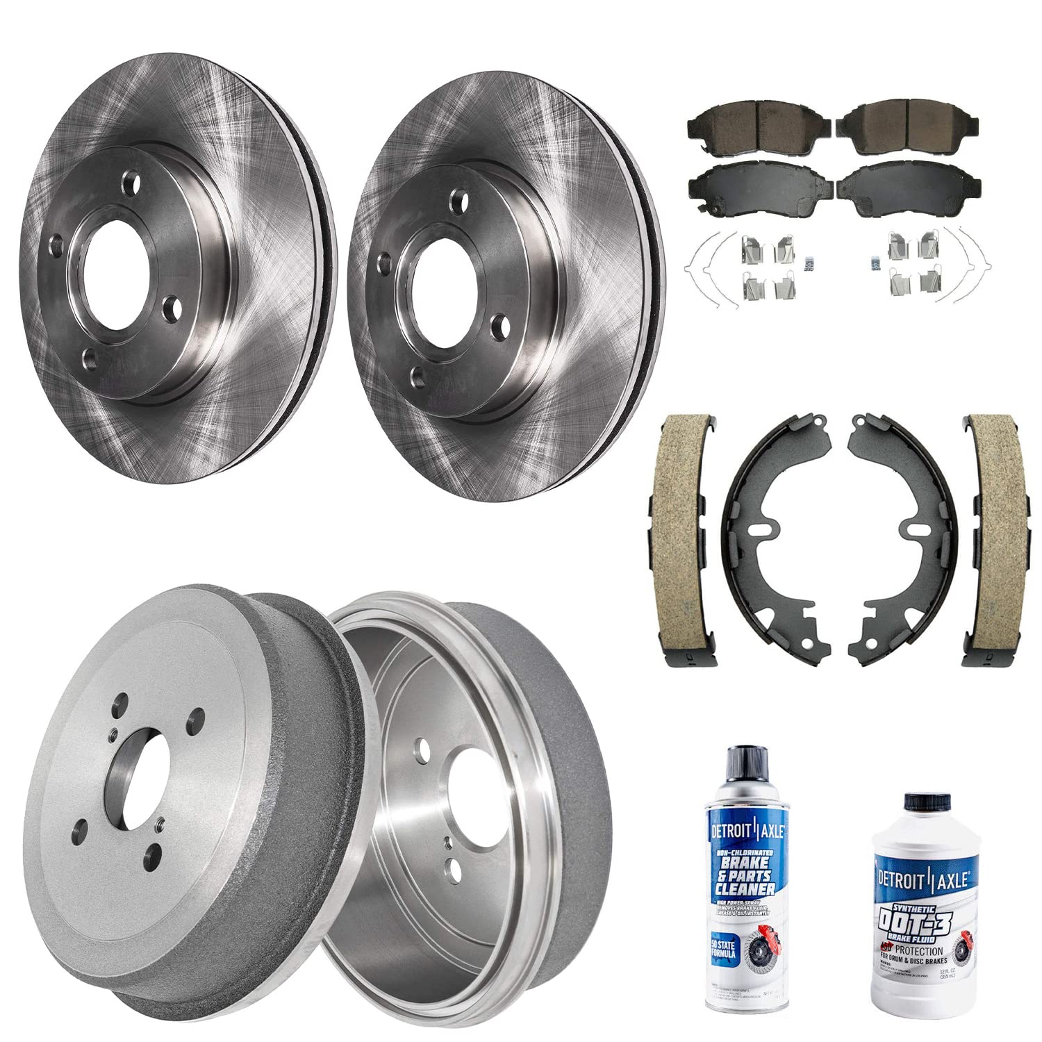 Rear Drum Brakes Stirling HP Front Pair 2 Brake Rotors For Volkswagen Jetta 2011 Brake Drum
