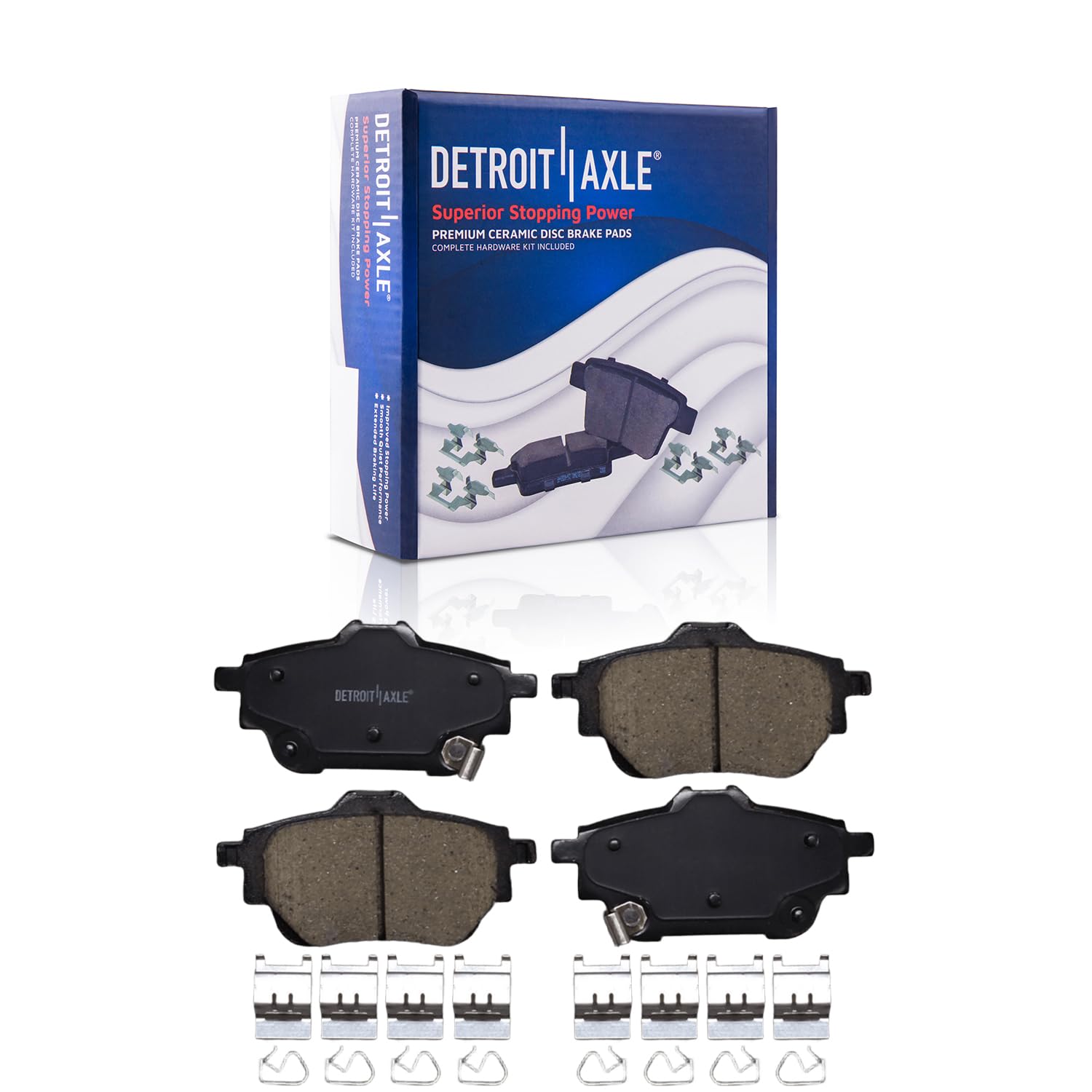 Detroit Axle - Front  Rear Drilled Rotors Brake Pads for 2020-24 Nissan Sentra — image 7