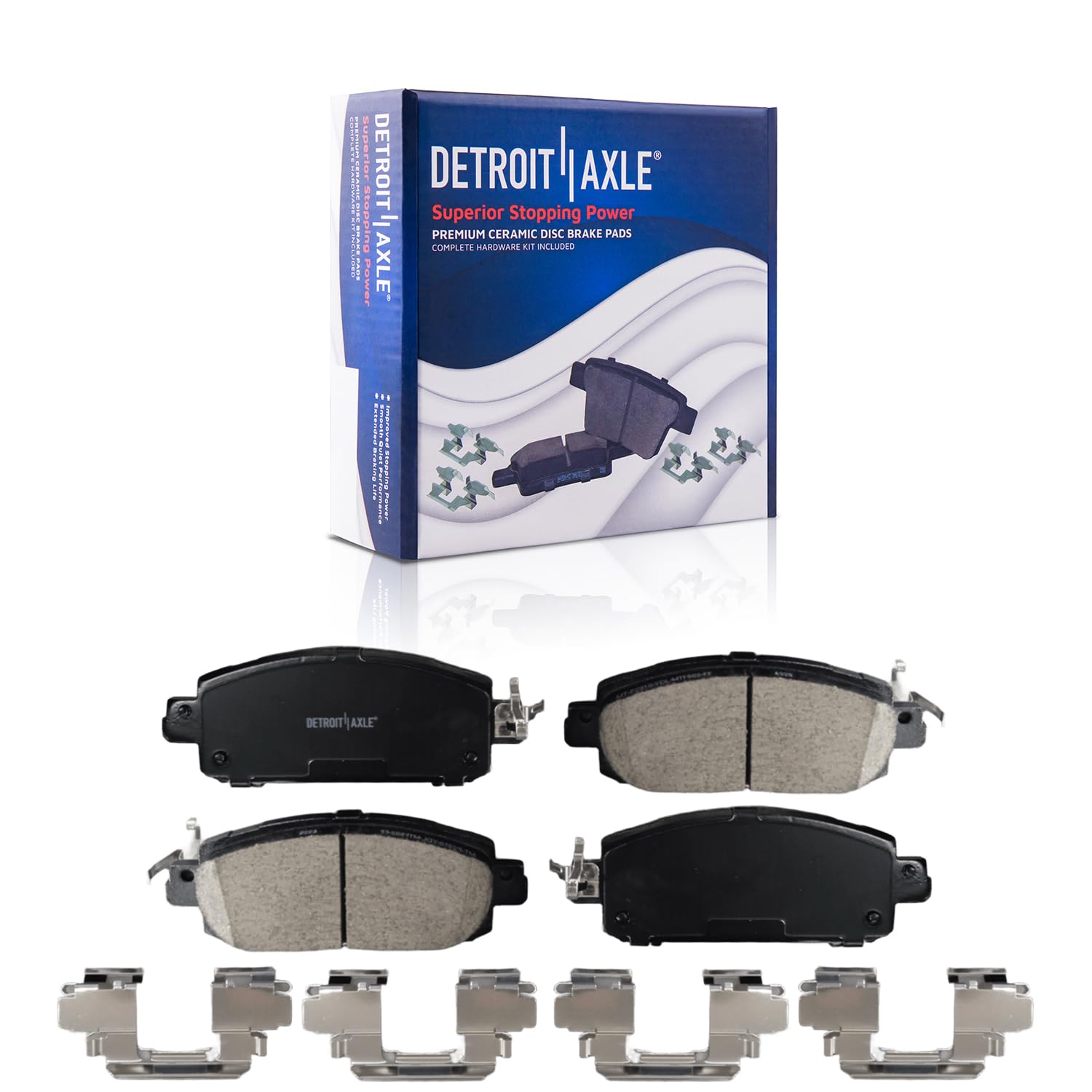 Detroit Axle - Front  Rear Drilled Rotors Brake Pads for 2020-24 Nissan Sentra — image 6