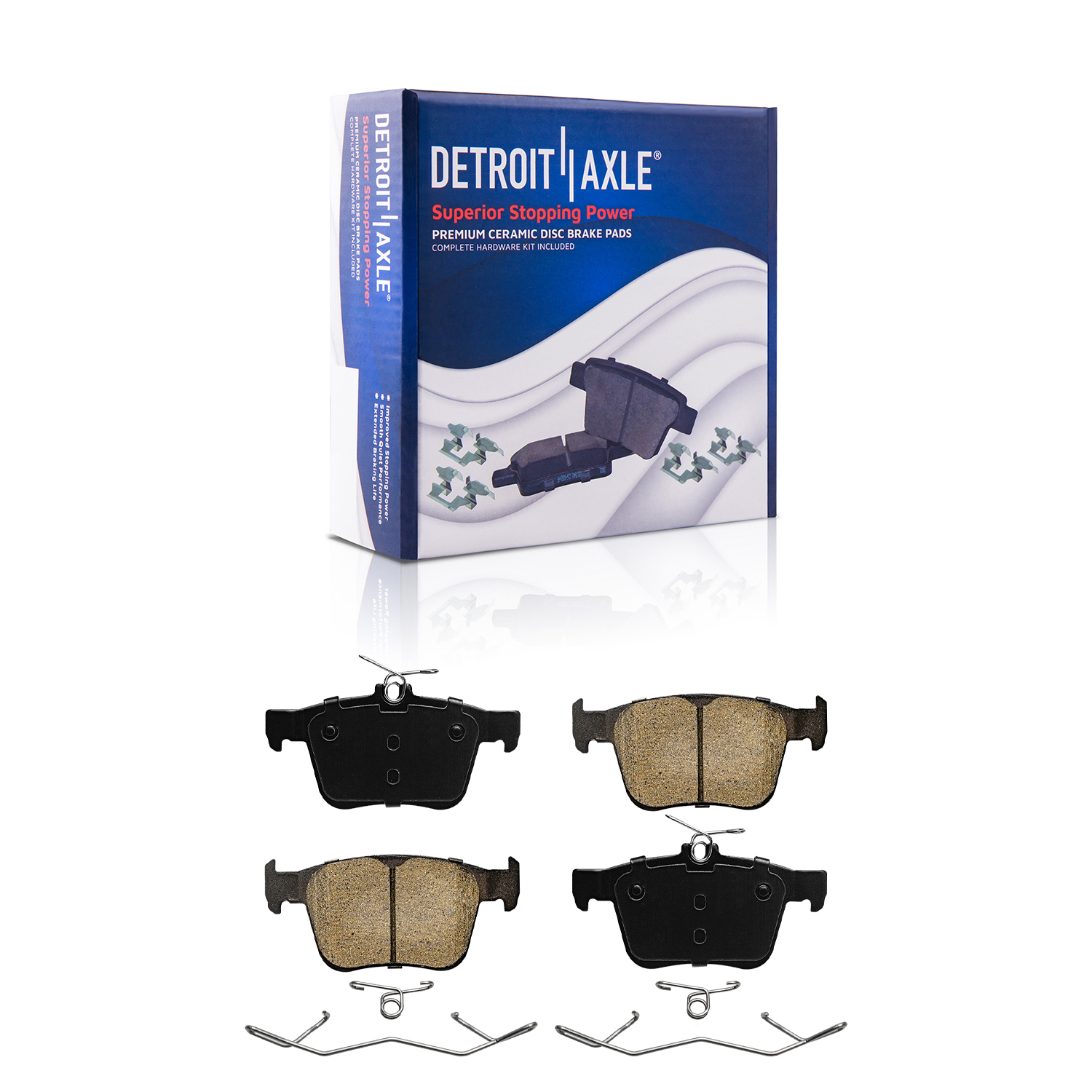 Detroit Axle - Front  Rear Disc Rotors Ceramic Brake Pads for VW Golf R Audi S3 — image 7
