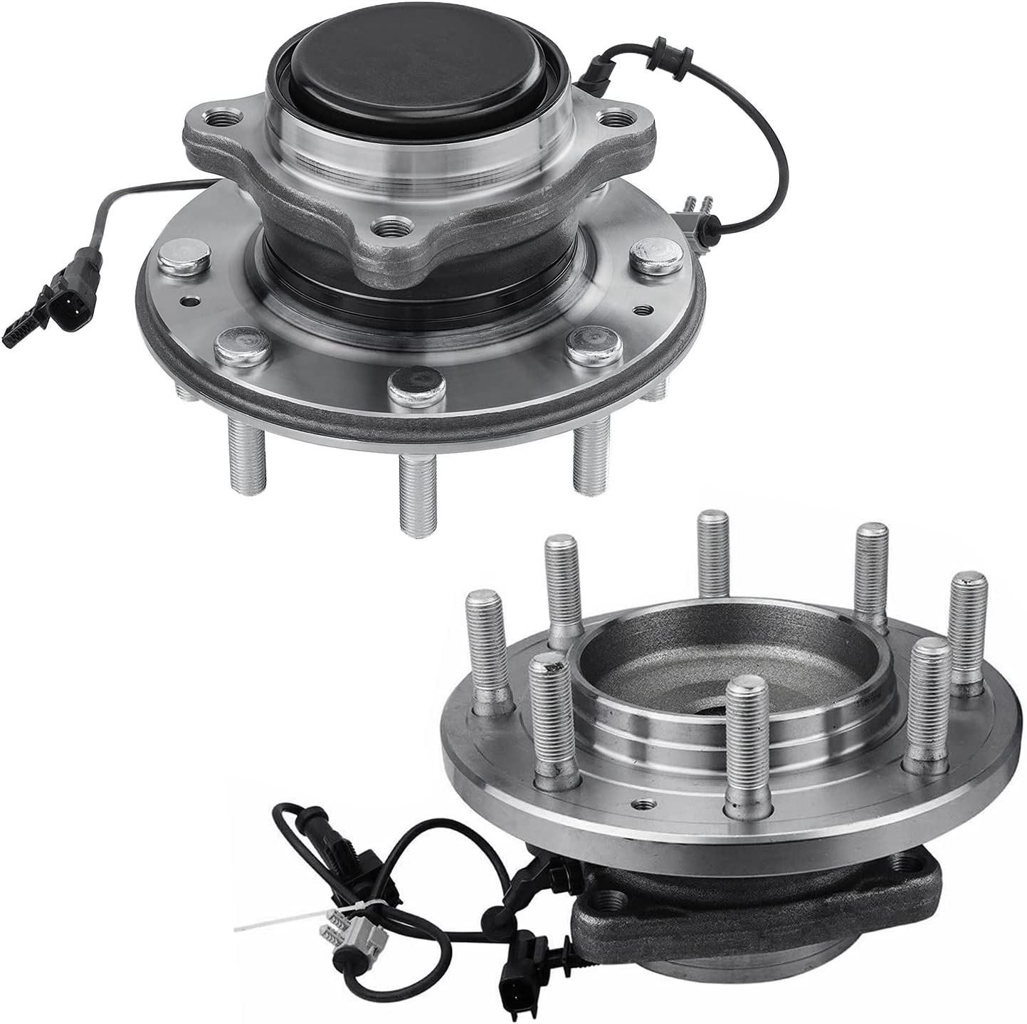 2016 Chevrolet Silverado 2500 HD - Detroit Axle 11pc Front Wheel Hub and Bearings Lower Ball Joints Tie Rods Suspension Kit - 4