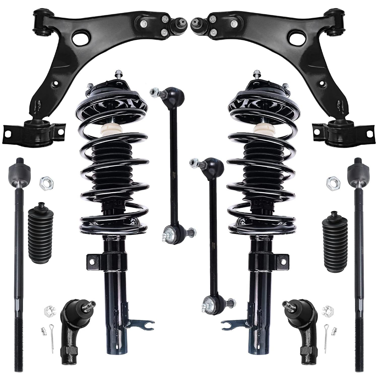 Pair Front Wishbone Control Arms – Ford Focus MK2 2004-2012 – 21mm Ball Joint – E-Approved