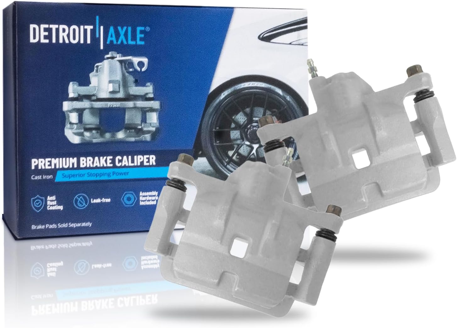 Pair Rear Brake Calipers (Remanufactured)