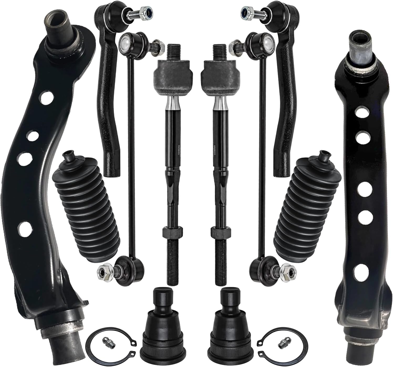 12pc Front Upper Control Arms Lower Ball Joints Sway Bar Links Suspension Kit