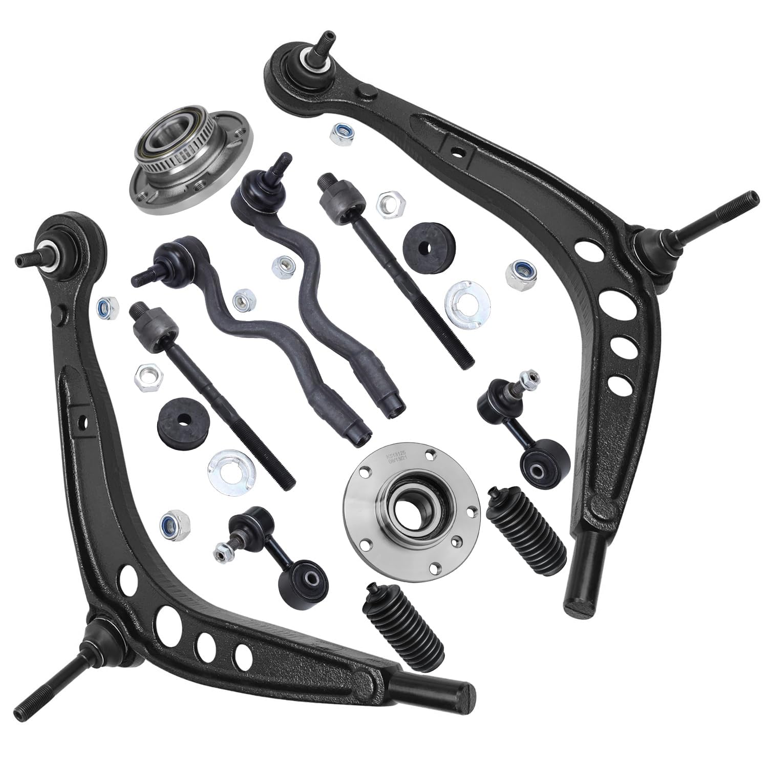 thumbnail image 2 of Front Inner Outer Tie Rod End Assembly Pair For BMW E46 M3 – OE Quality, LH RH 2 of 3