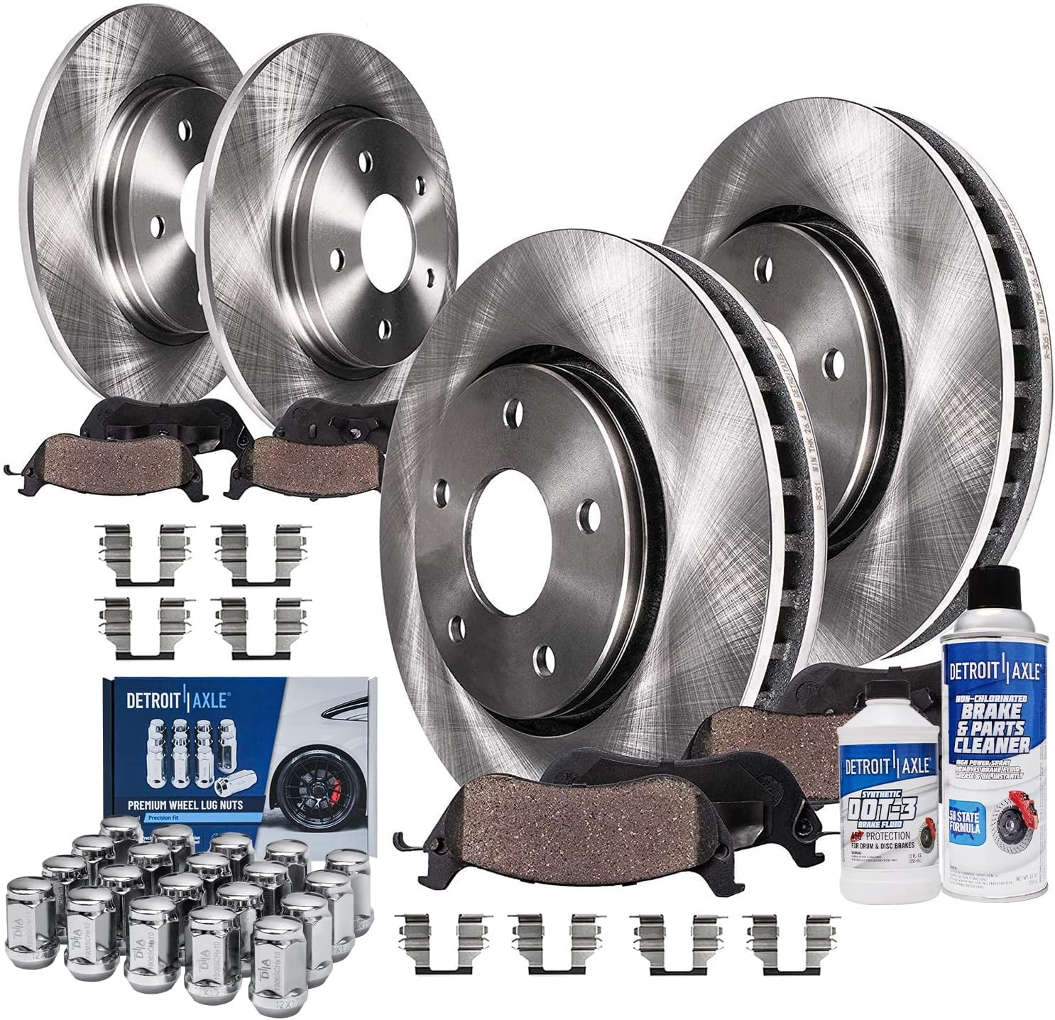 thumbnail image 2 of Front Ceramic Disc Brake Pads And Rotor Kit For 2007-2009 Hyundai Santa Fe 2 of 5